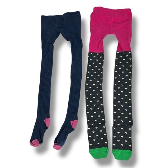 Mini Boden Girls Footed Tights Bundle size 9-10 - Picture 1 of 4